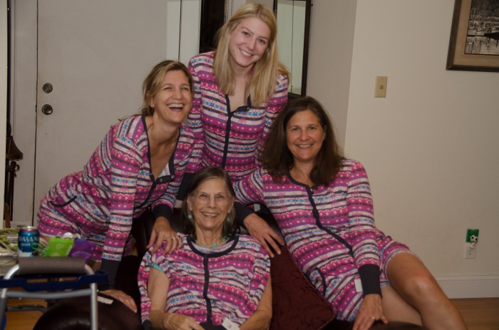 three generations at Christmas